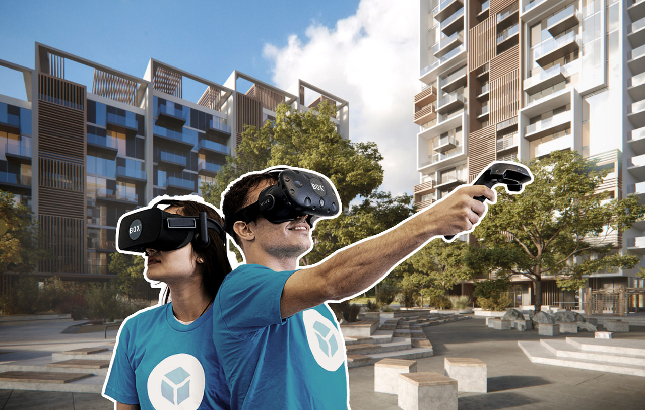 Virtual reality (VR) tours to demonstrate residential and commercial real estate property and its architectural characteristics to potential clients 