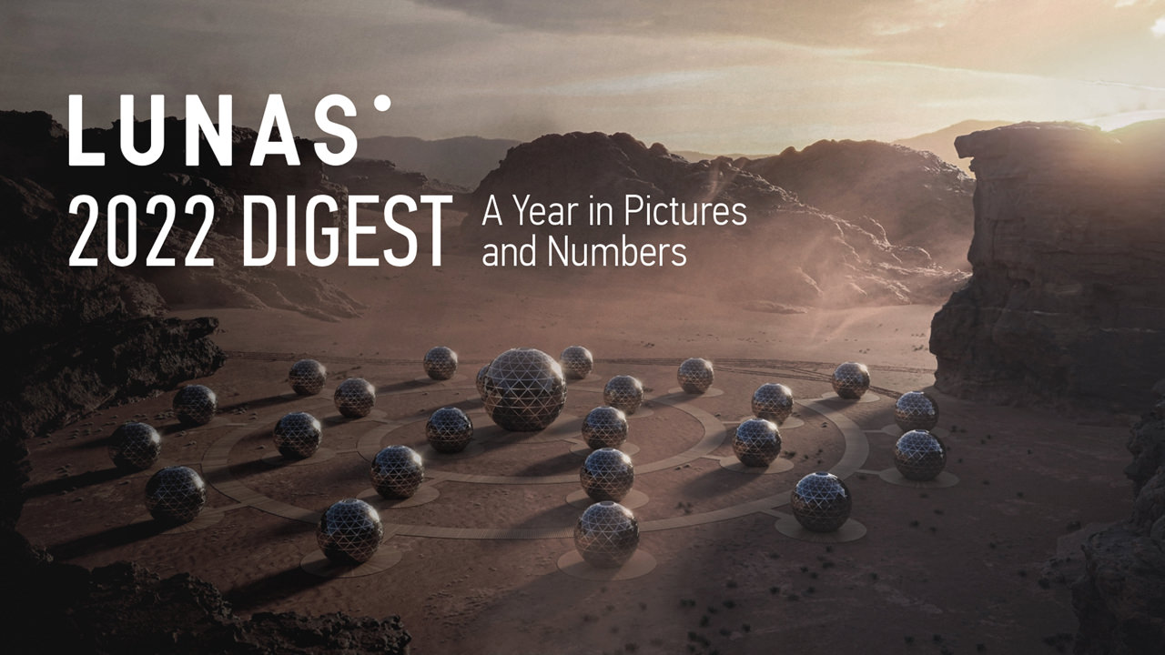 Lunas 3D visualization studio digest in numbers and achievements