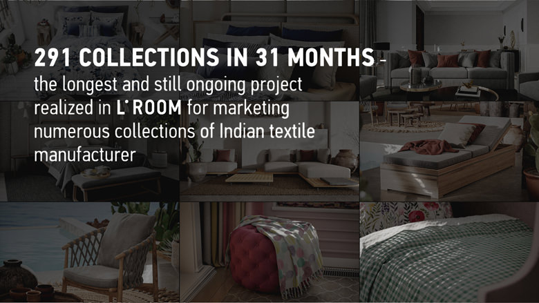 291 textile collections created in L-ROOM